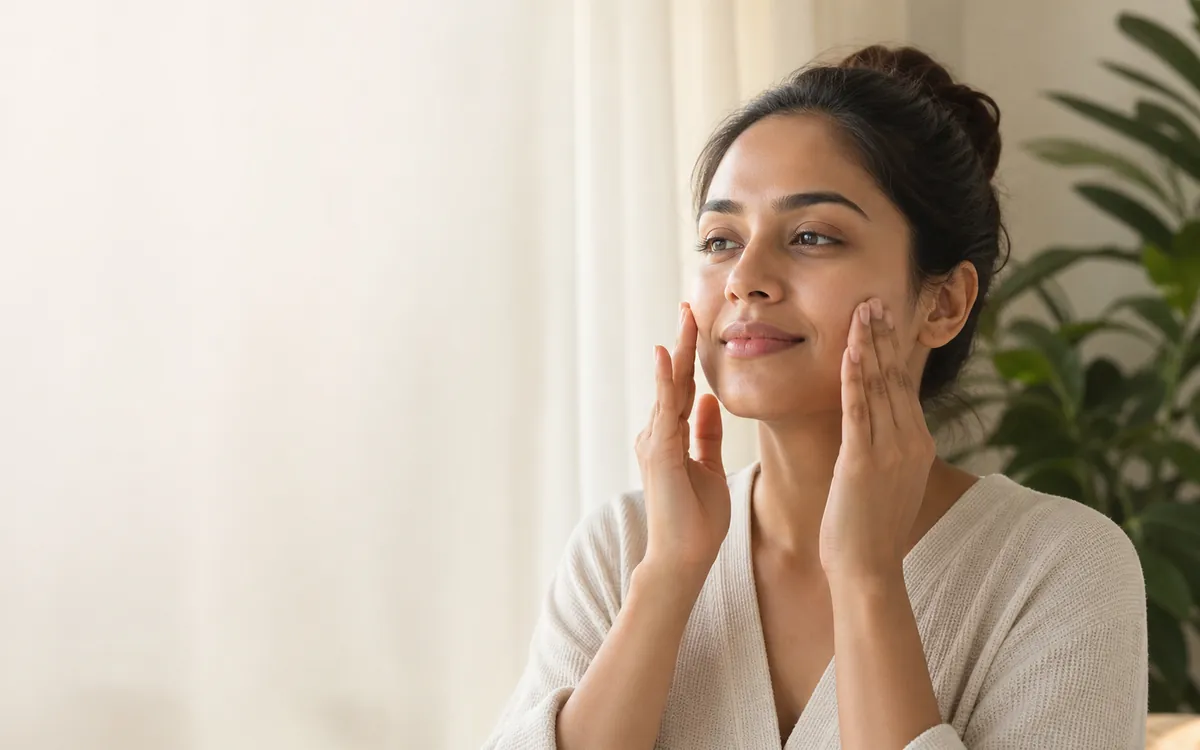 Gentle morning routine for a puffy face